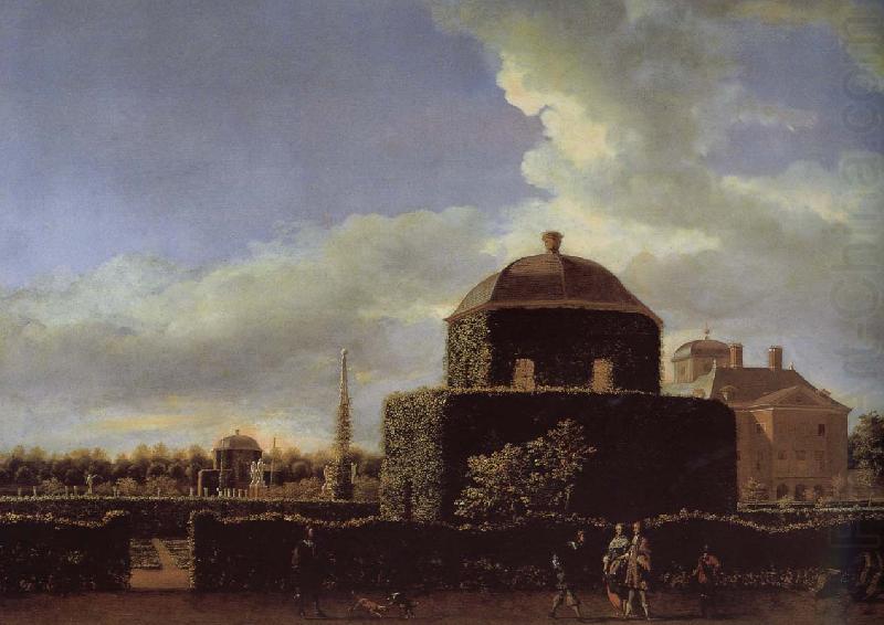 Jan van der Heyden Side of Castle Garden oil painting picture